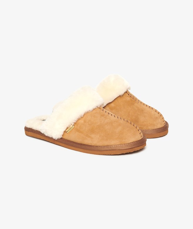 Suede Mule Slippers