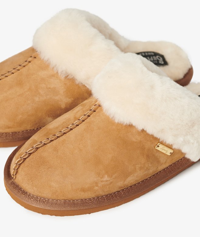 Suede Mule Slippers