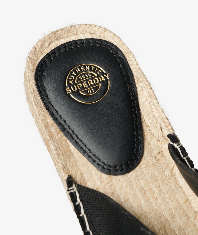 Espadrille Cross Strap Sliders