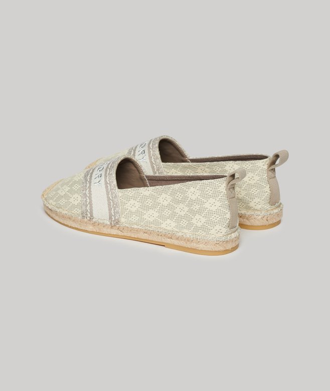 Canvas Espadrille Overlay Shoes