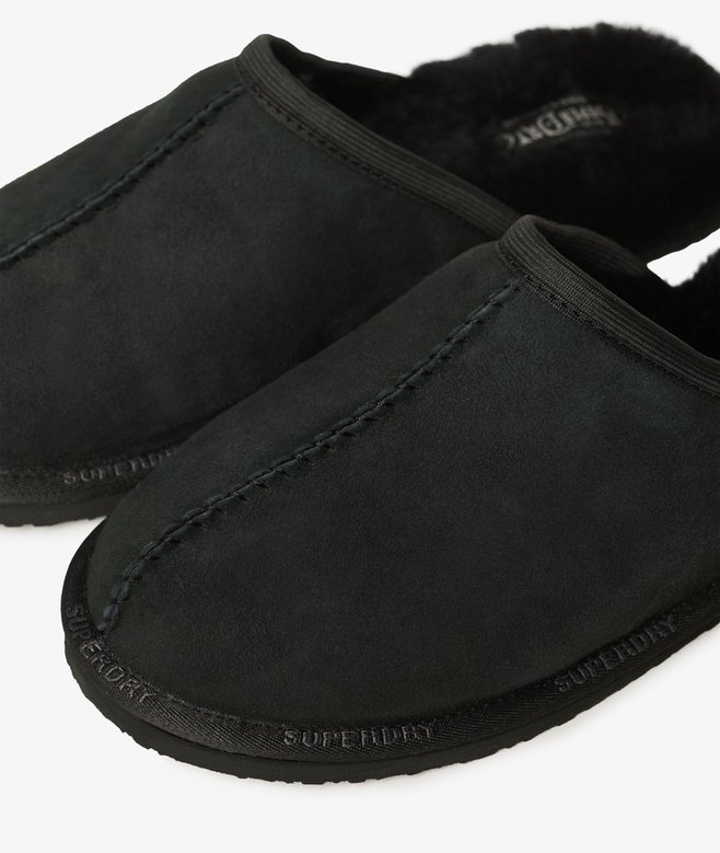 Mule Slippers Mens Slippers Superdry Mens Suede Mule Slippers In