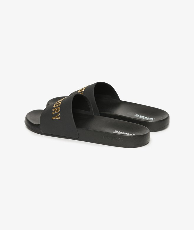 Vegan Logo Pool Sliders