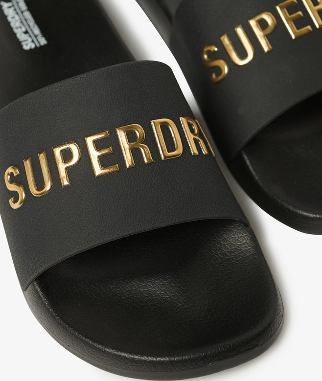 Vegan Logo Pool Sliders