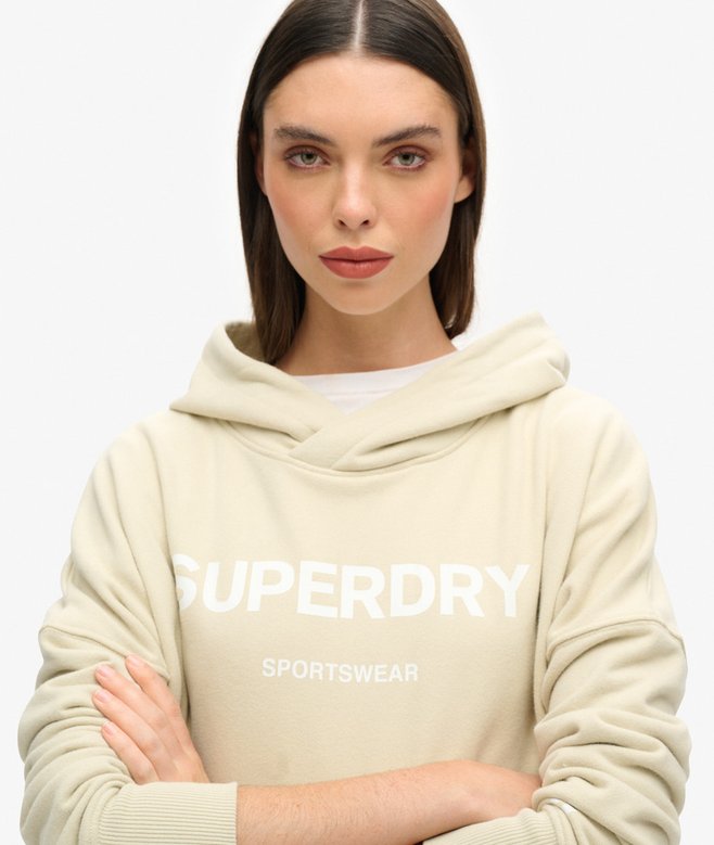 Core Sport Crop Box Hoodie