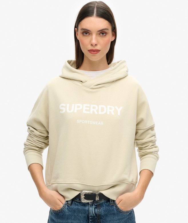 Core Sport Crop Box Hoodie