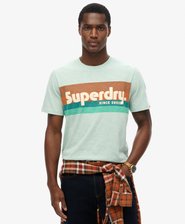 T-shirt décontracté à rayures et logo Terrain