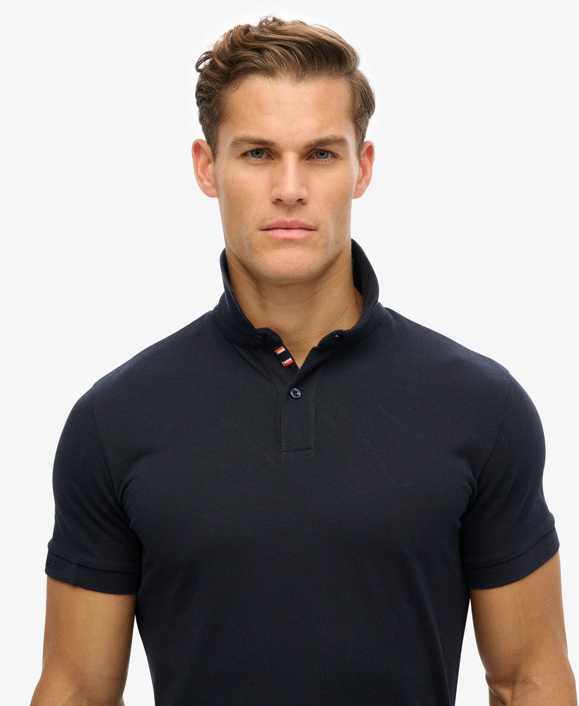 mens City Pique Polo Shirt in Eclipse Navy | Superdry CA-EN