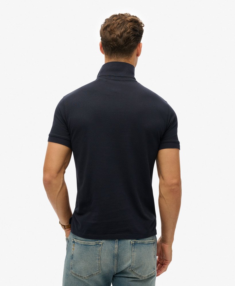 mens City Pique Polo Shirt in Eclipse Navy | Superdry CA-EN