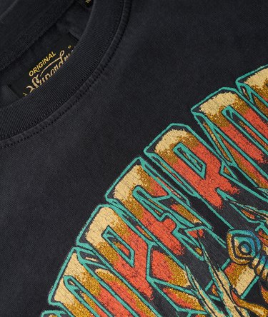 Biker Rock Graphic Relaxed T-Shirt Image 5