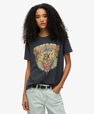 Biker Rock Graphic Relaxed T-Shirt