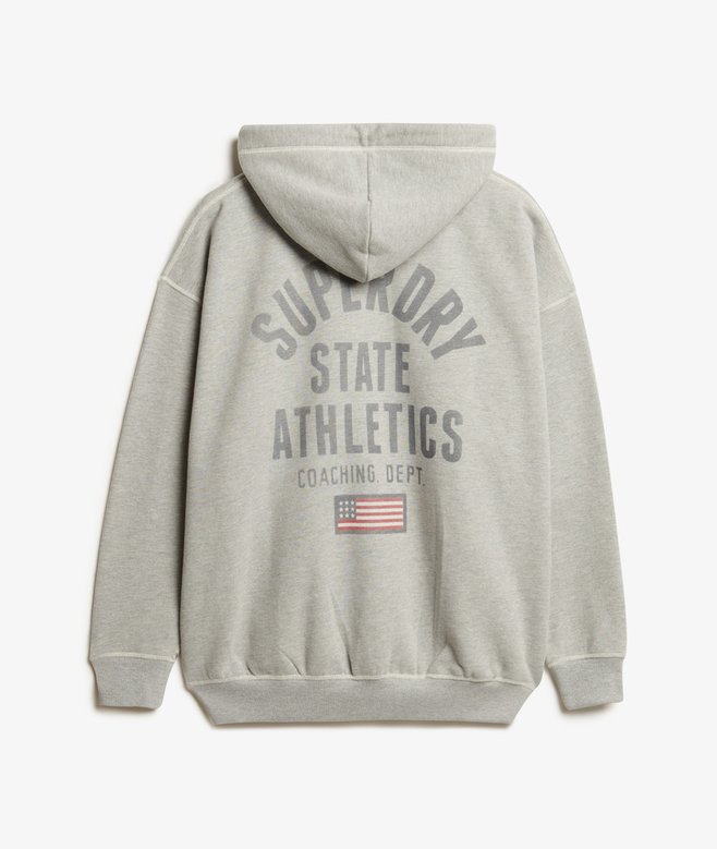 Athletic Essential Oversized Zip Hoodie