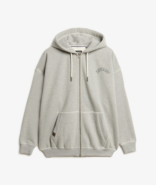 Athletic Essential Oversized Zip Hoodie