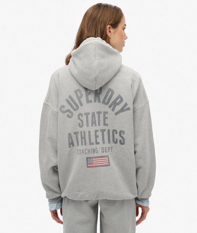 Athletic Essential Oversized Zip Hoodie