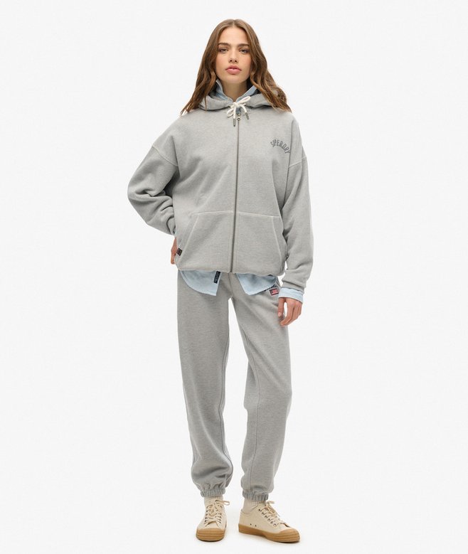 Athletic Essential Oversized Zip Hoodie