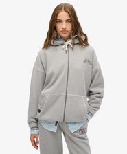 Athletic Essential Oversized Zip Hoodie