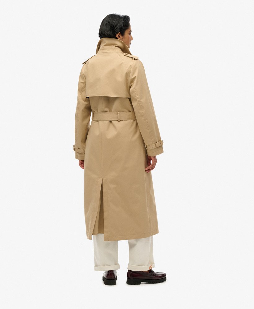 womens Classic Trench Coat in Shaker Beige | Superdry CA-EN