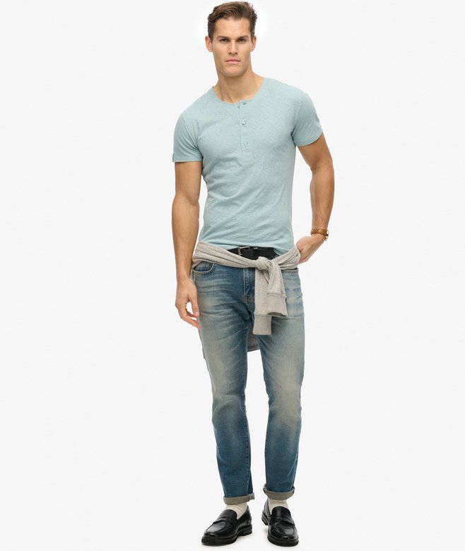 The Merchant Store - Short Sleeve Henley Top