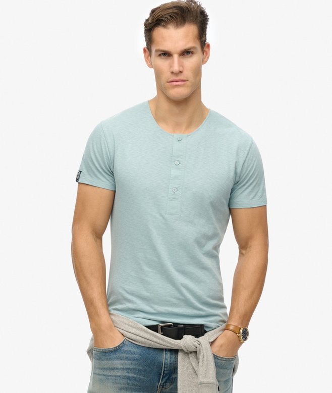 The Merchant Store - Short Sleeve Henley Top