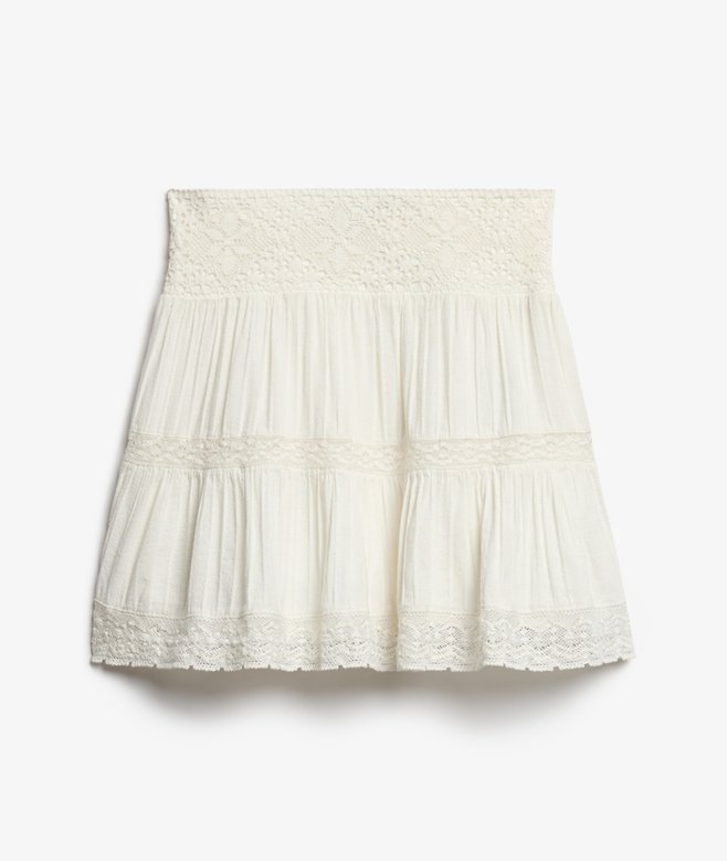 Ibiza Lace Mix Mini Skirt