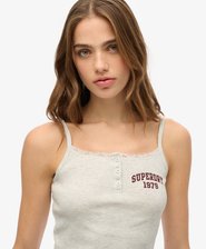 Kuvioitu napitettava Athletic Essentials -camitoppi