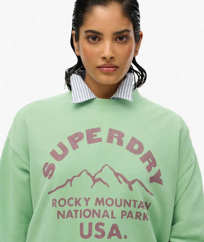 Lo-Fi Outdoor Mono Loose Crew Sweatshirt
