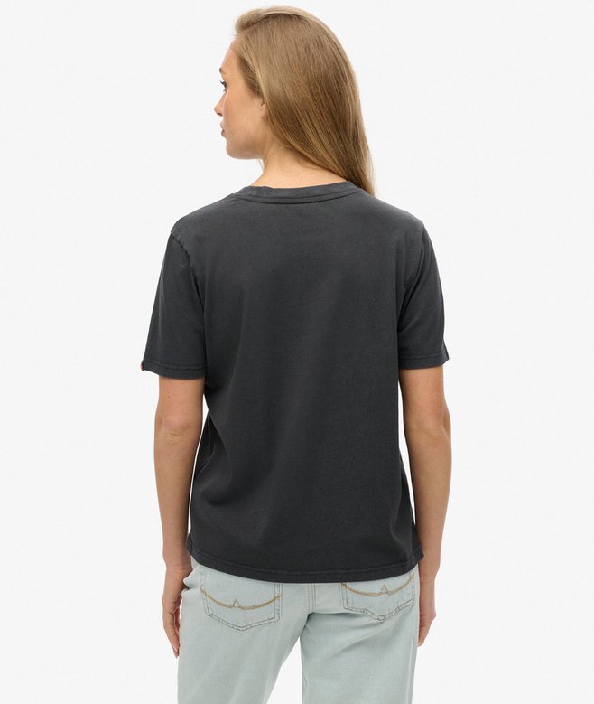 Vintage Logo Metallic Relaxed T-Shirt