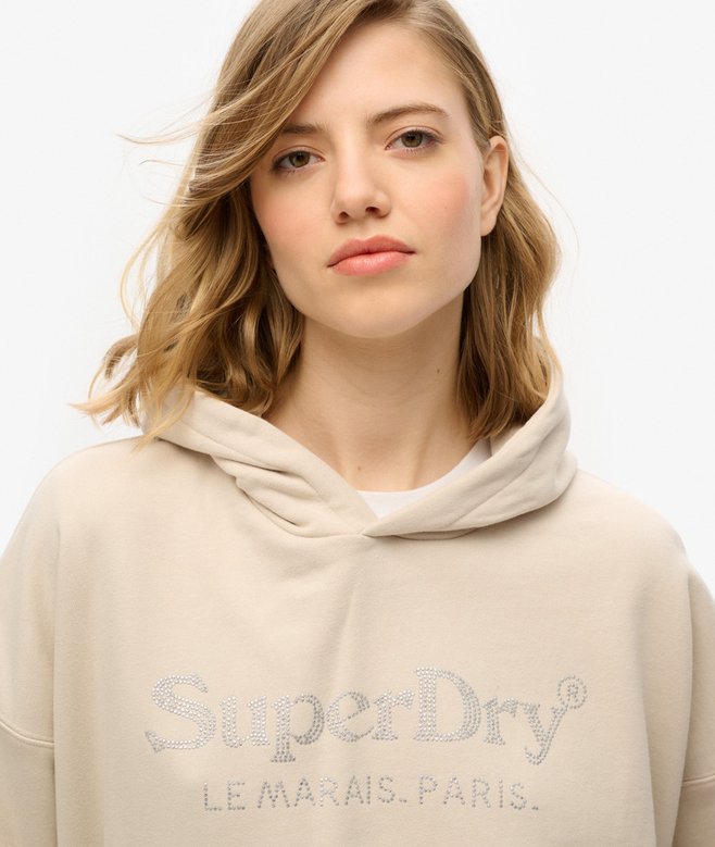 Venue Metallic Relaxed Hoodie