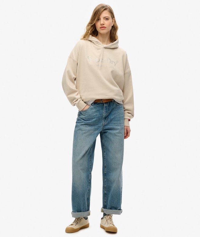 Venue Metallic Relaxed Hoodie