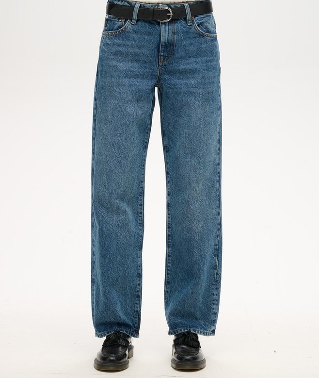 Mid Rise Wide Leg Jeans