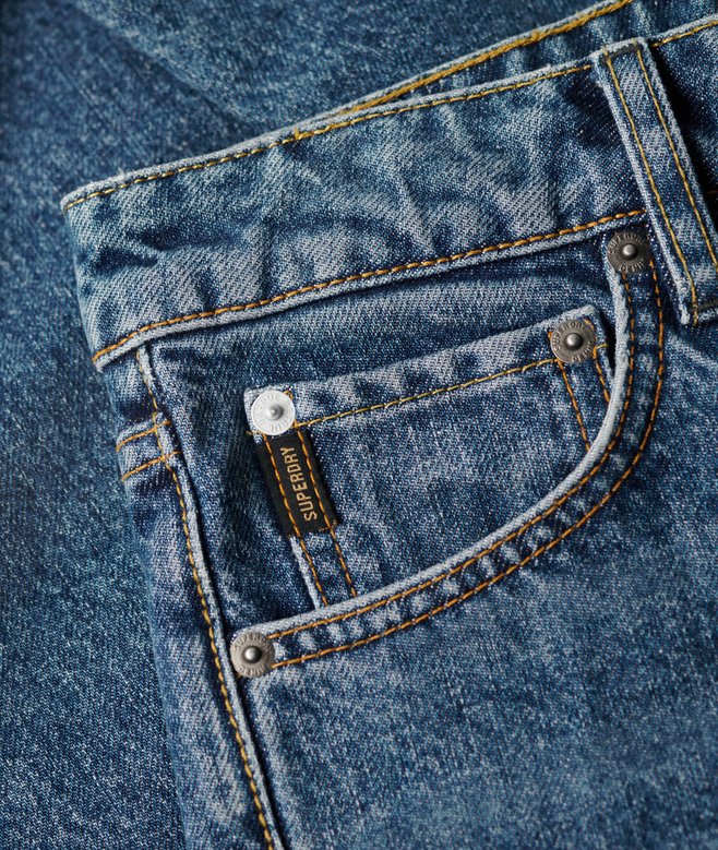 Mid Rise Wide Leg Jeans