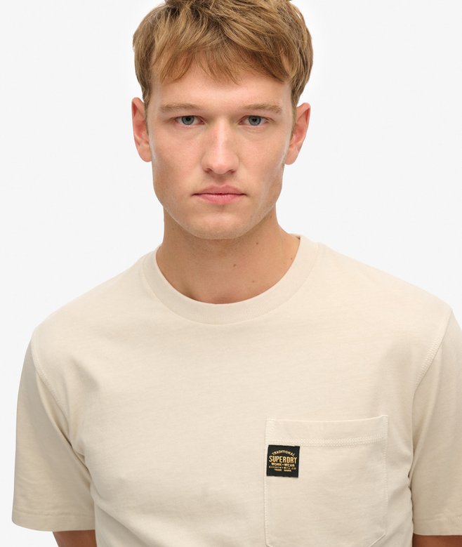 Contrast Stitch Pocket T-Shirt