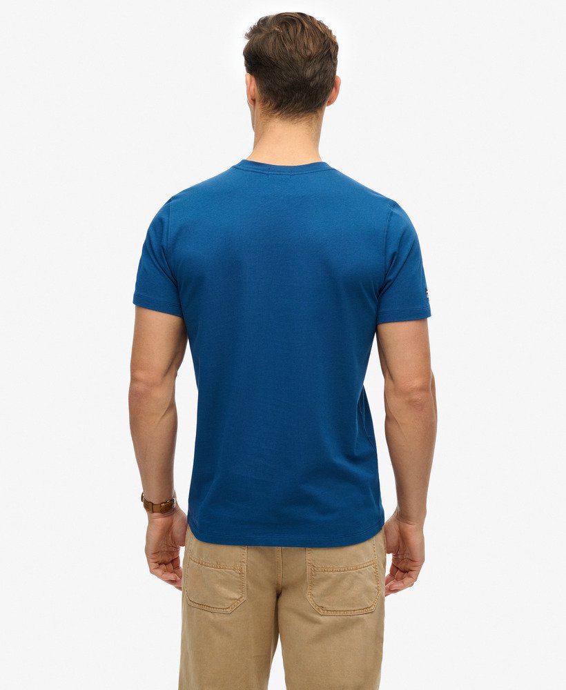 mens City T-Shirt in Pilot Mid Blue | Superdry UK