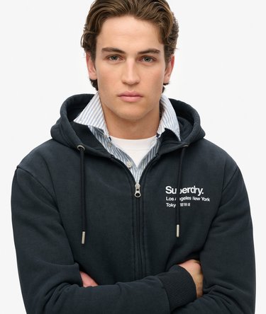Sweat à capuche zippé Core Logo City Image 3
