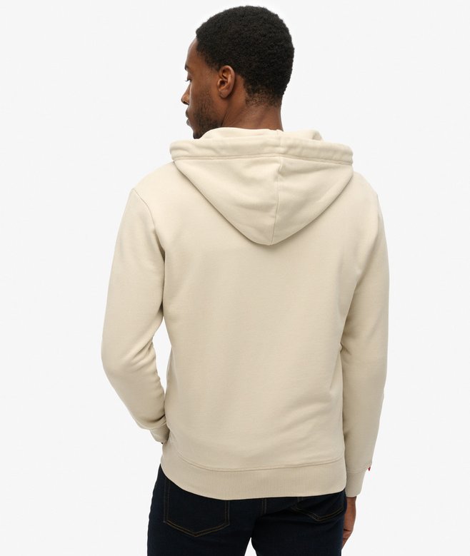 Felpa con Cappuccio e Zip Essential Logo Half Brushed Image 5