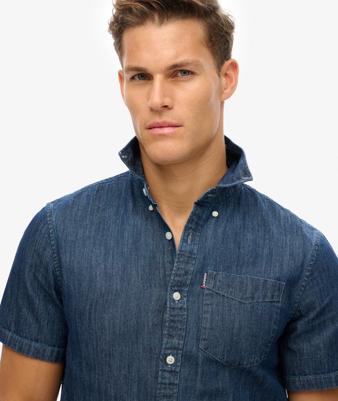 Essential Short Sleeve Denim Shirt (1) 1 out of 5 stars, 1 reviews More Colours Available Price £31.49 Price reduced from £44.99 to You Save 30%
