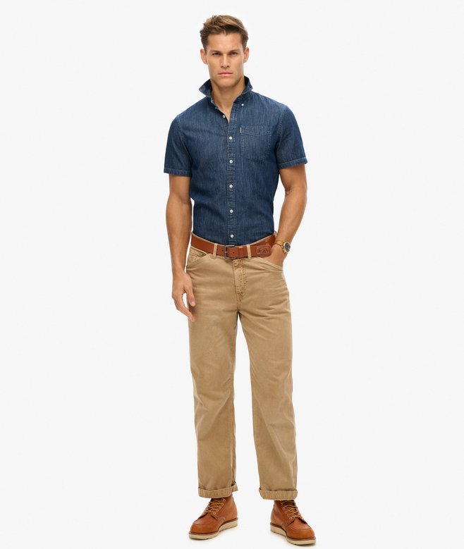 Essential Short Sleeve Denim Shirt (1) 1 out of 5 stars, 1 reviews More Colours Available Price £31.49 Price reduced from £44.99 to You Save 30%