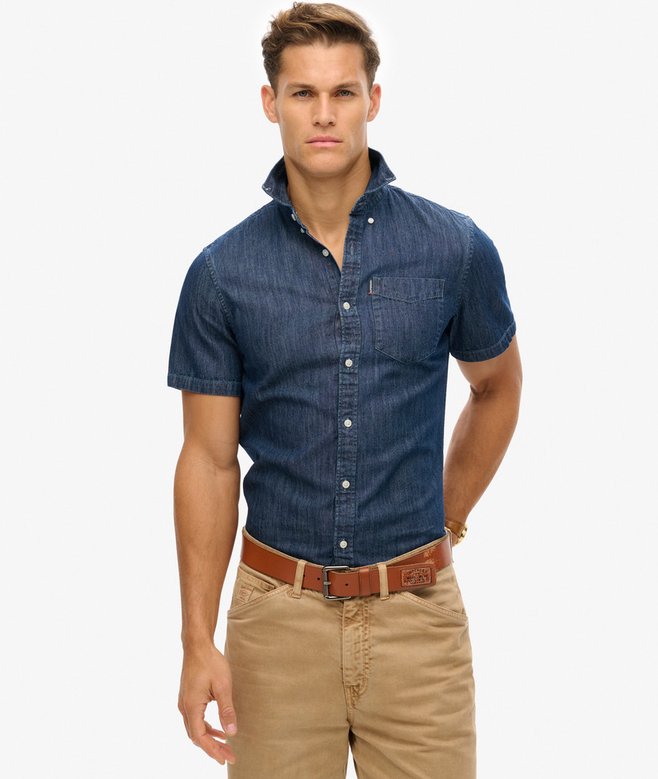Essential Short Sleeve Denim Shirt (1) 1 out of 5 stars, 1 reviews More Colours Available Price £31.49 Price reduced from £44.99 to You Save 30%