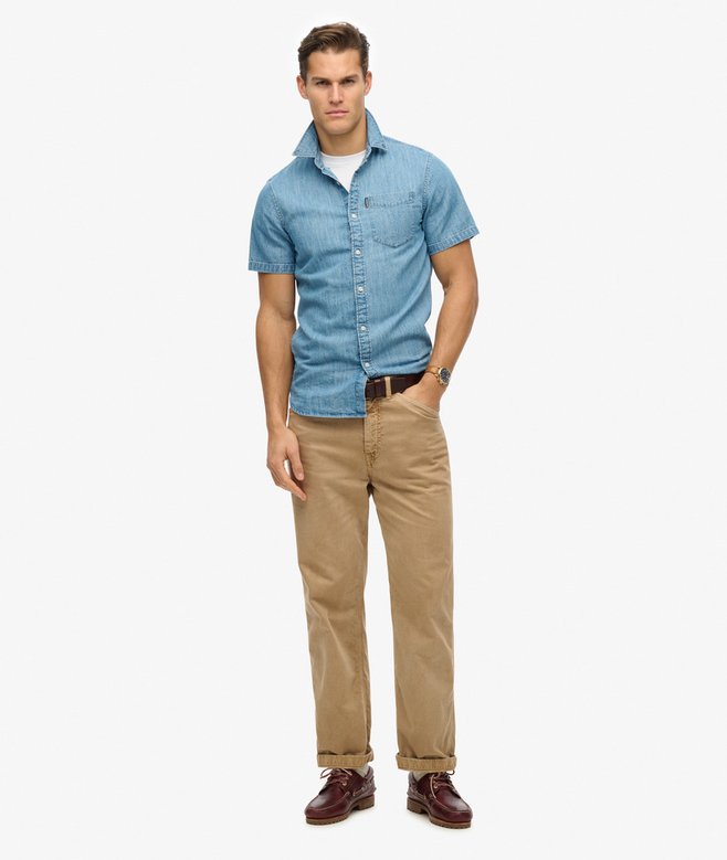 Essential Short Sleeve Denim Shirt (6) 4.3 out of 5 stars, 6 reviews More Colours Available Price £31.49 Price reduced from £44.99 to You Save 30%