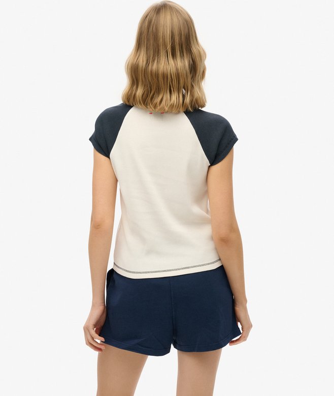 Athletic Essentials Raglan Cap Sleeve T-Shirt