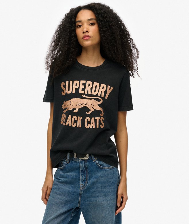 Embellished Varsity Relaxed T-Shirt