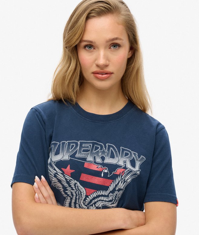 Embellished Varsity Relaxed T-Shirt