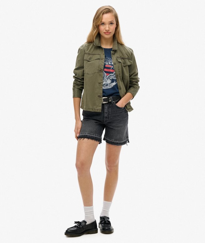 Embellished Varsity Relaxed T-Shirt