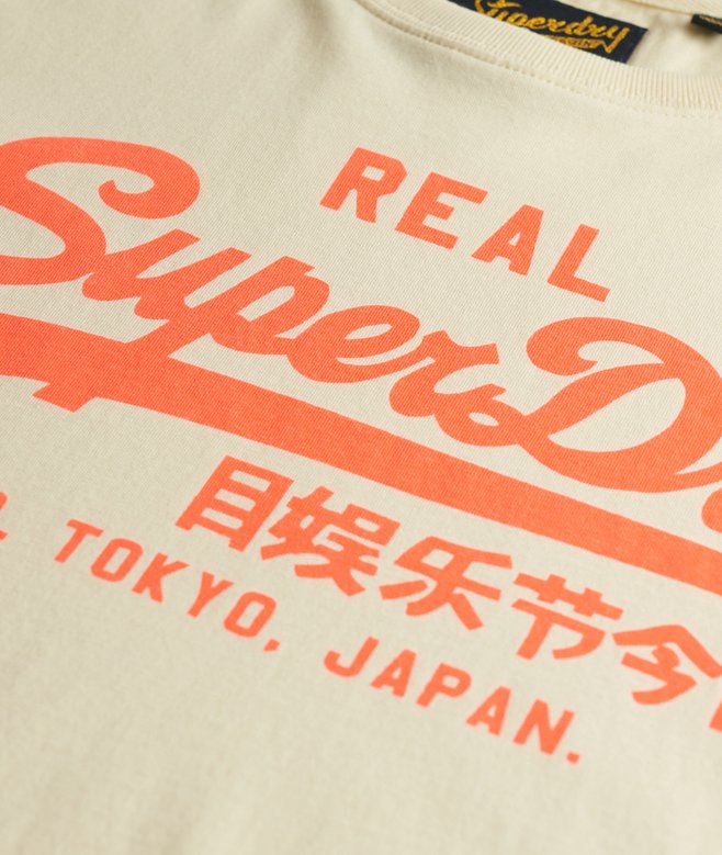 Vintage Logo Neon Fitted T-Shirt