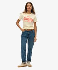 Superdry Sportstyle Classic T-Shirt Donna, Basic Stampata, Cotone, Regular Fit