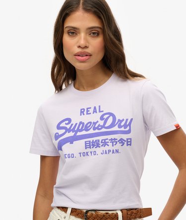 T-shirt ajust&eacute; Vintage Logo Neon Image 3