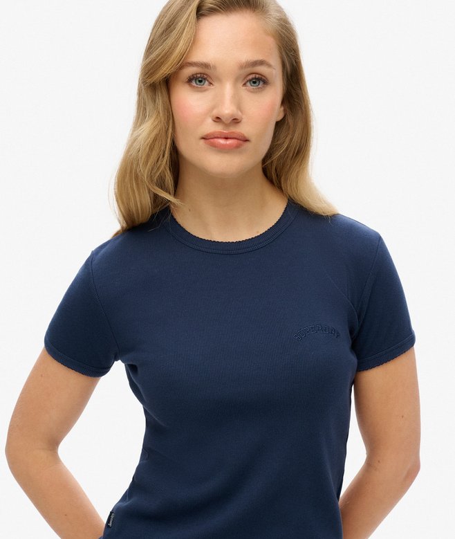 Athletic Essentials Logo Rib T-Shirt