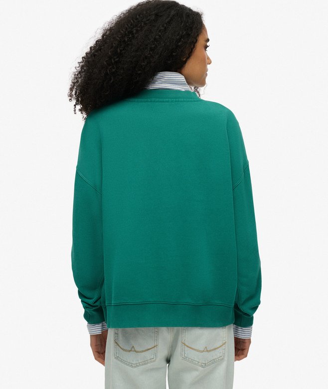 Essential Logo Oversized Crew Sweatshirt