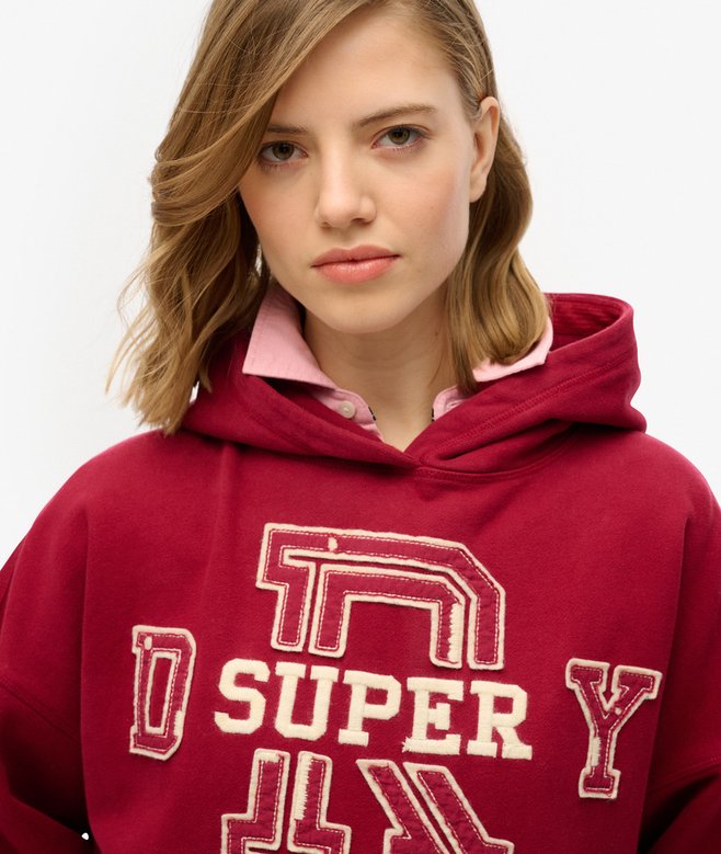 Athletic Essentials Applique Relaxed Hoodie
