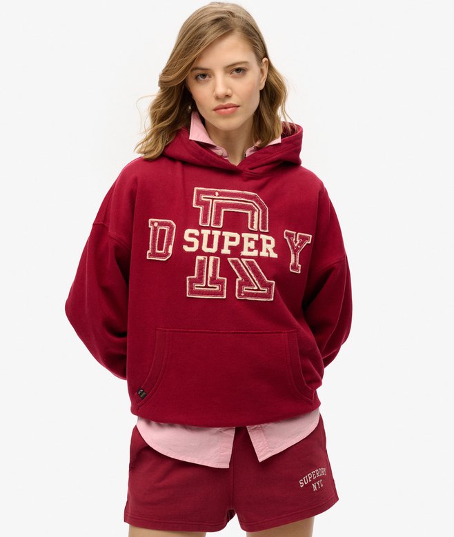 Athletic Essentials Applique Relaxed Hoodie