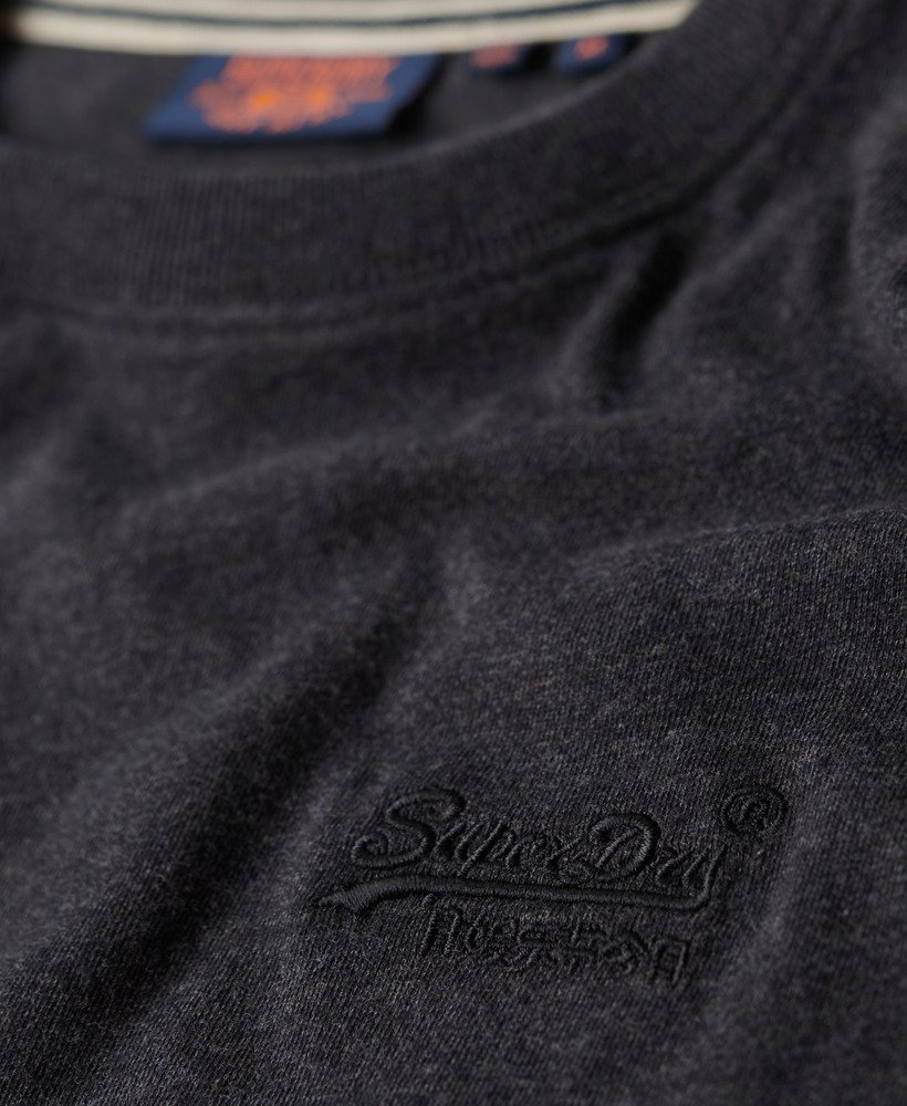 Heren Essential Logo T-shirt in raven black marl | Superdry NL